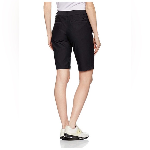 Nike Women's Golf Tournament Dri-Fit Bermuda Shorts-Black Sz 10 EUC - Picture 2 of 11